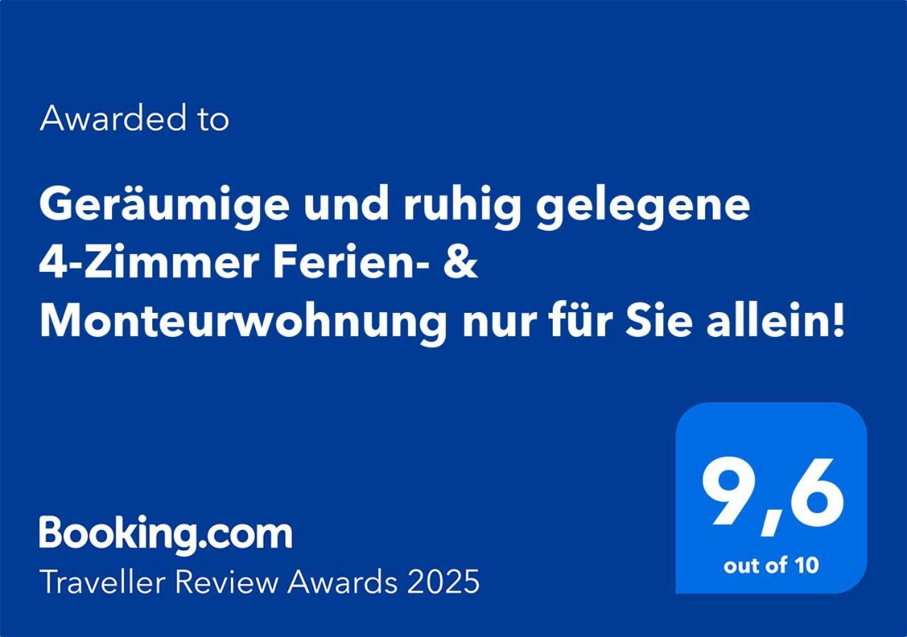 4 Zimmer Geraeumige Und Ruhig Gelegene Ferien- Und Monteurwohnung Nur Fuer Sie Allein Aujvari Vermietungen Spiegelberg Exterior foto